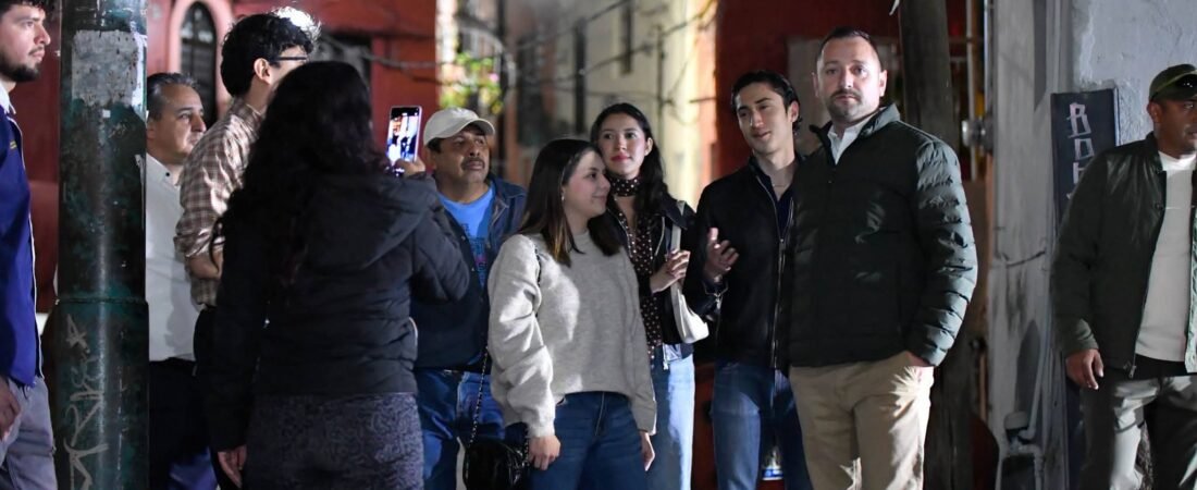 LEGADO realiza recorrido para reportar situación de seguridad y alumbrado público.